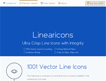 Tablet Screenshot of linearicons.com